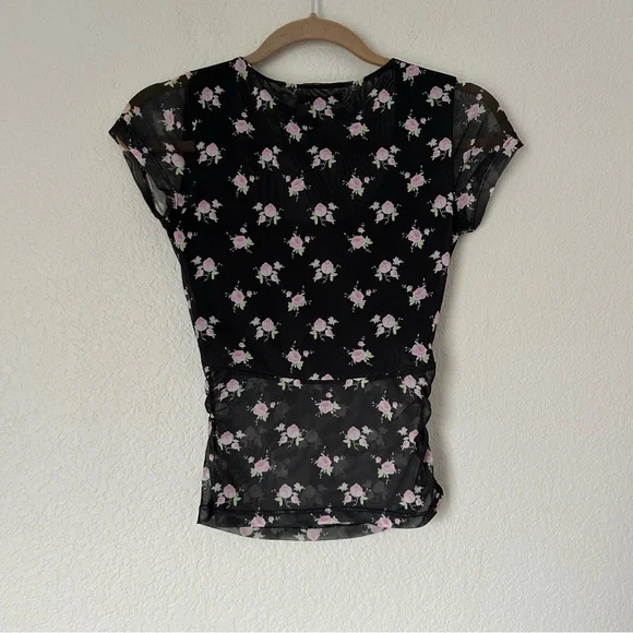 Sandy Liang Kiwi Top in Floral - Picture 5 of 5